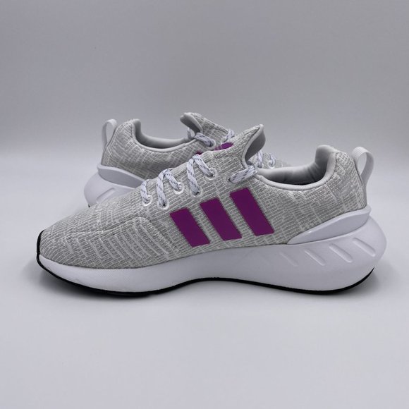 adidas Swift Run 22 Cloud White / Lilac White Womens Shoes - Picture 2 of 8